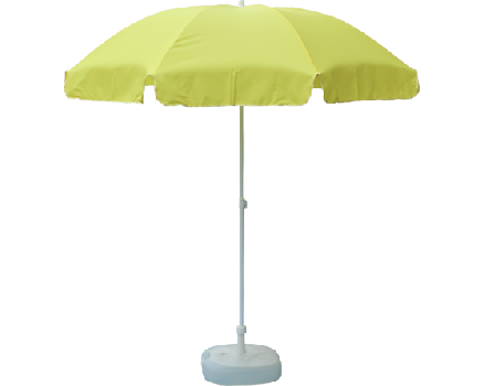 Зонт ПЭ-200/8 садовый с наклоном 2.0 м (22/25; 3.2), желтый