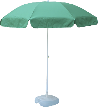 Зонт ПЭ-200/8 садовый с наклоном 2.0 м (22/25; 3.2), зеленый